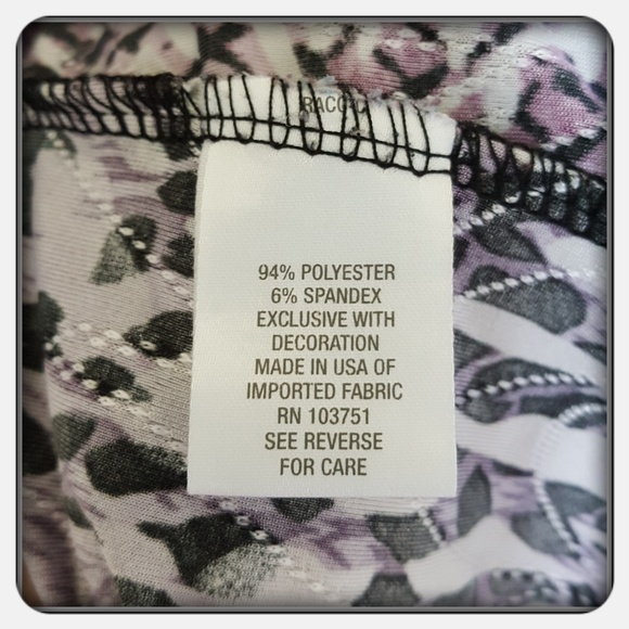 Woman's Purple Top Size 3X By Roz and Ali - Picture 3 of 5